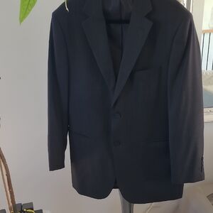 Geoffrey Beene Black Sport Coat with Notched Lapels